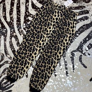 NWT Zara leopard joggers M
